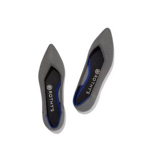 Rothy’s The Point Birdseye Gray Comfort Flats